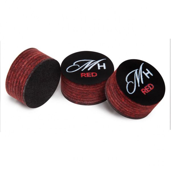 Наклейка для кия А. Меписашвили m-h red ø13,5мм medium