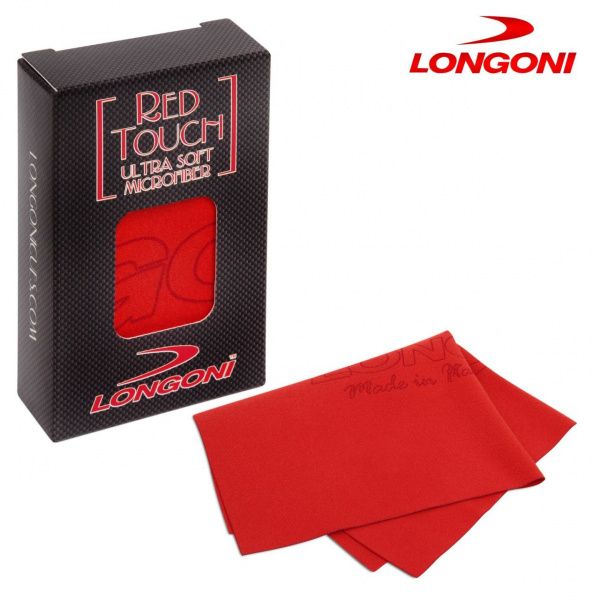 Полотецедля чистки и полировки Longoni Red Ultra Soft для бильярдного кия