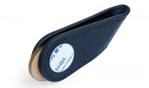 Держатель для мела «Gl Ii» чёрный, натуральная кожа