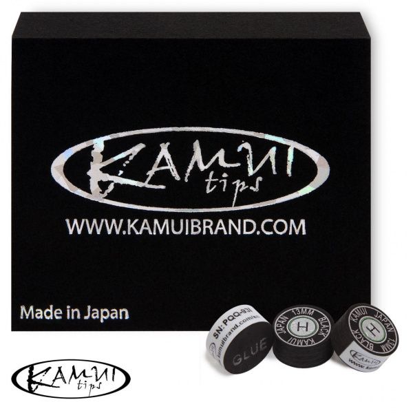 Наклейка для кия "Kamui" Black 13мм Hard