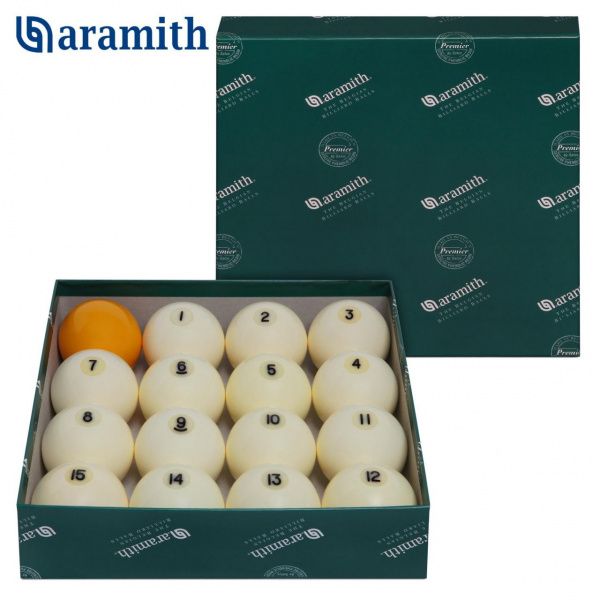 Комплект шаров Aramith Premier 68мм жёлтый биток