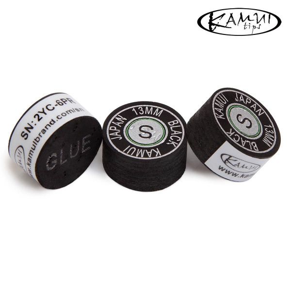 Наклейка для кия "Kamui" Black 13мм Soft