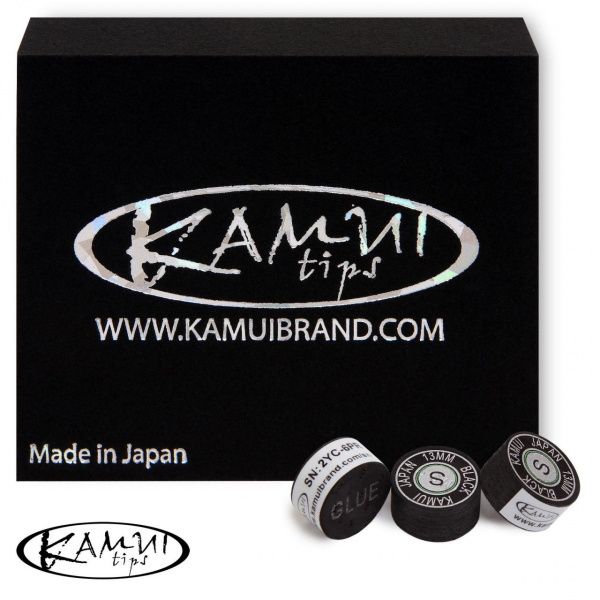 Наклейка для кия "Kamui" Black 13мм Soft